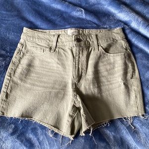 Vintage green jean shorts